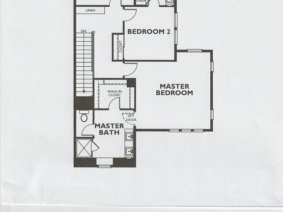 Second floor layout.