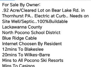 Bear Lake Rd, Gouldsboro, PA 18424