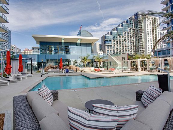 Pool Area with Cabanas