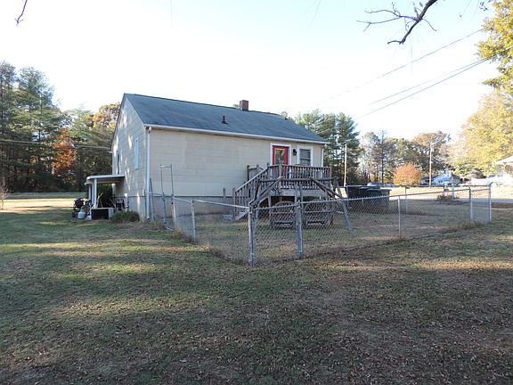 Fenced portion of yard