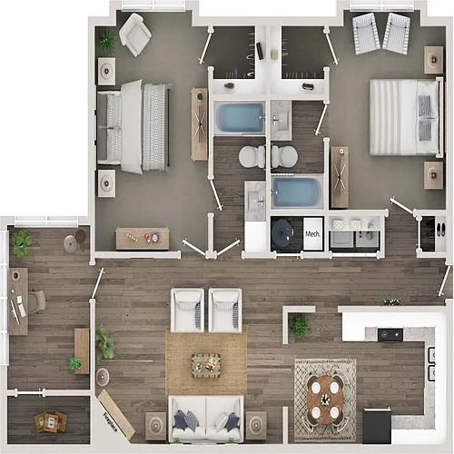 Floor plan The Beverly
