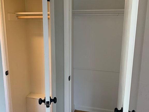 Two hall closets for plenty of storage.
