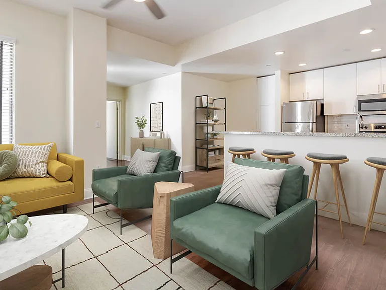 Living Room with Hard Surface Flooring