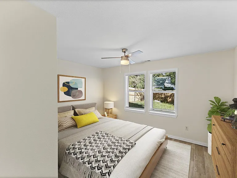 Bedroom 5. This image shows a virtually furnished space. Bedrooms come unfurnished.