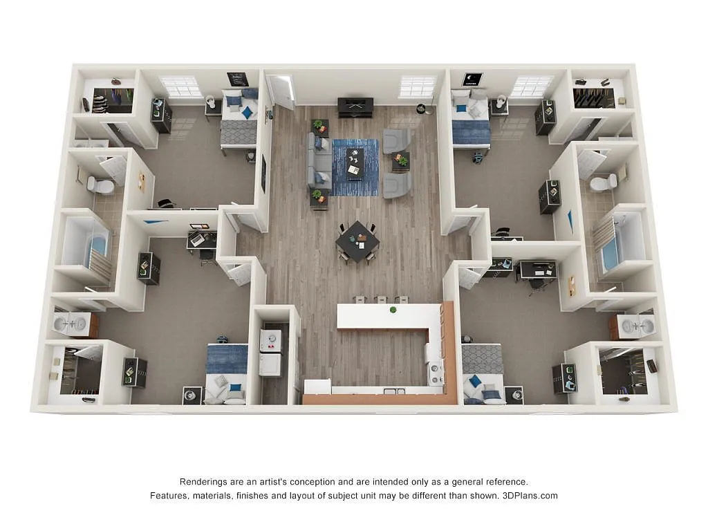 Floor plan 4 Bedroom 2 Bath