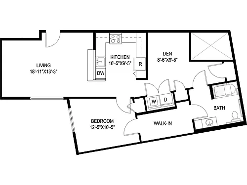 Floor plan A13D