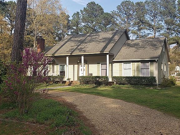 Front of house in spring