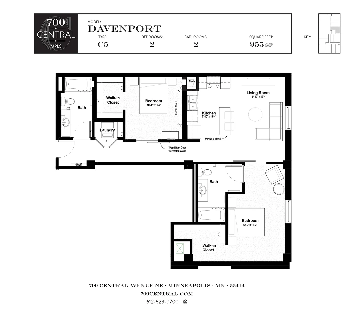 Floor plan Davenport - LOFTS