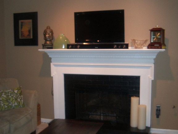 Living Room with Gas Log Fireplace