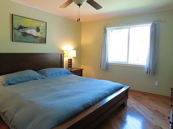 Master bedroom with walk-in