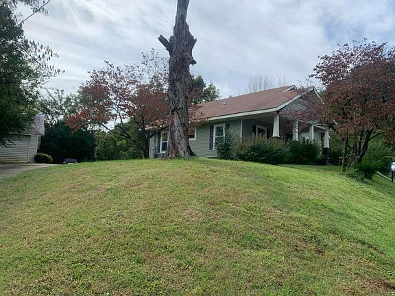 Side view from driveway entrance