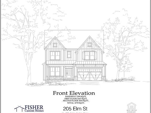 Custom home by Fisher Custom Homes