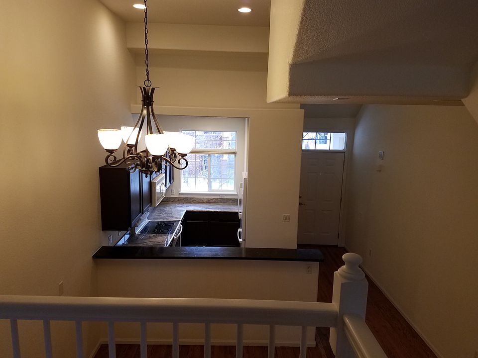 View of kitchen, dining room, front entrance
