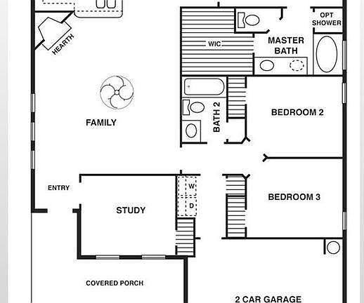 Floor Plan - except the washer/dryer is on the opposite side
