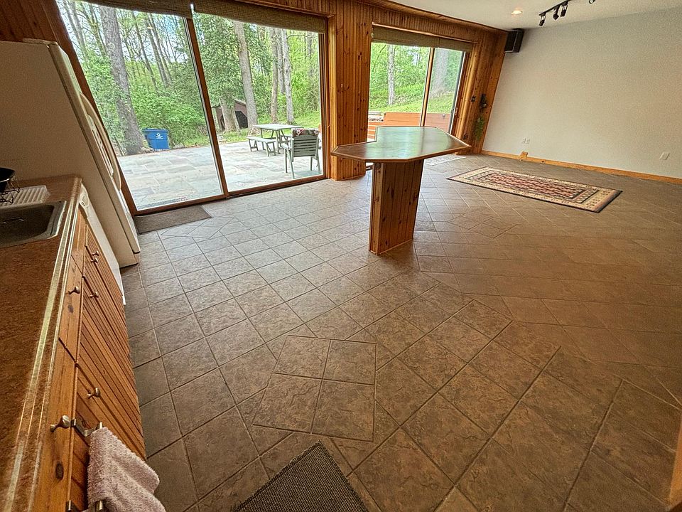 View of patio from kitchen area