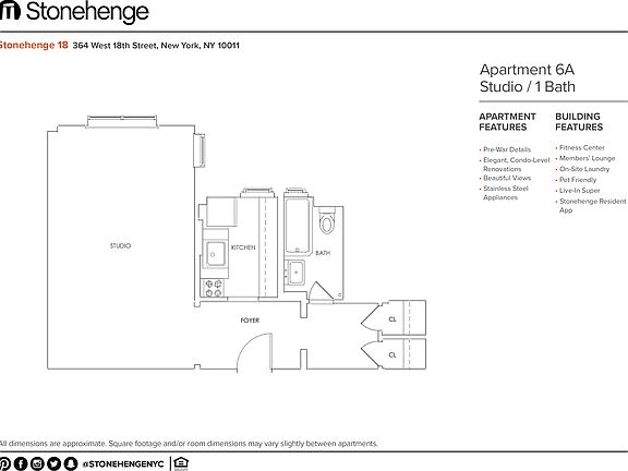 2nd image of 364 W 18th St APT 6A