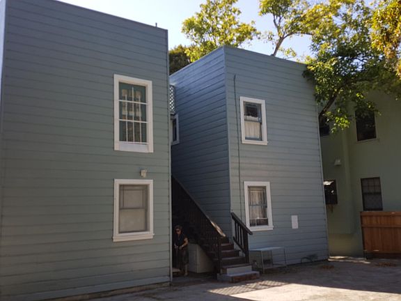 Rear of building