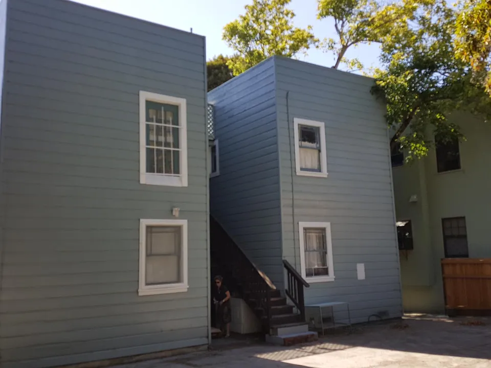 Rear of building