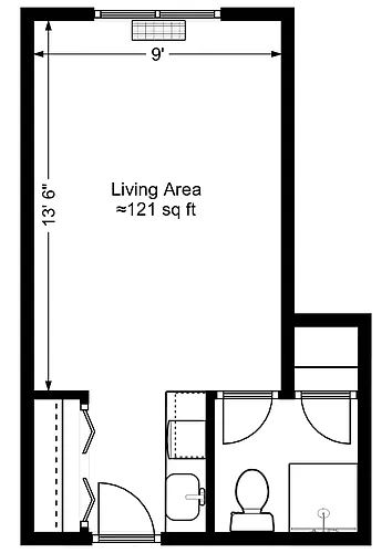 Floor plan Updated Studio