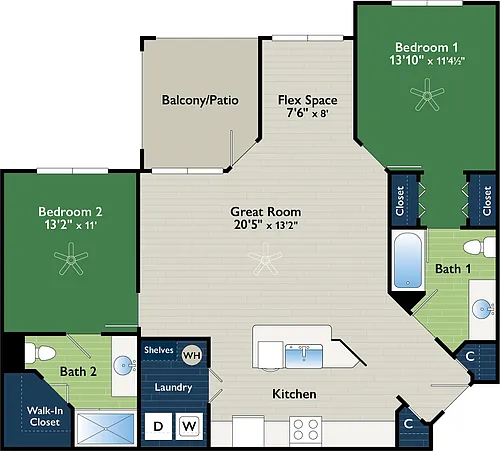 Floor plan Columba