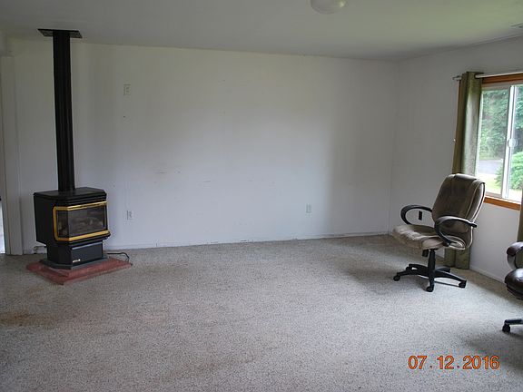 Front room with gas stove
