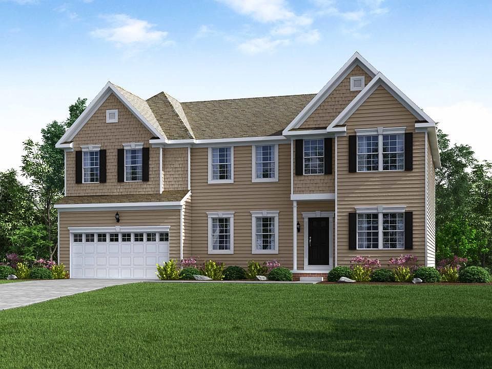 Elevation B Siding Facade with 2 Car Garage
