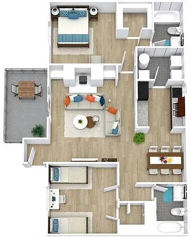 Floor plan The Hackberry
