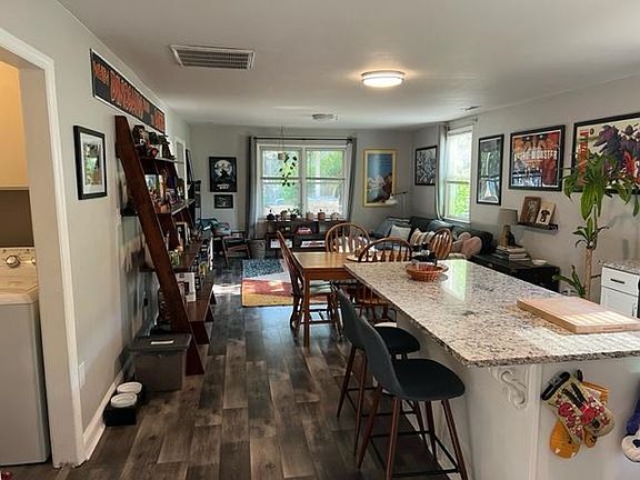 Kitchen looking into the den.