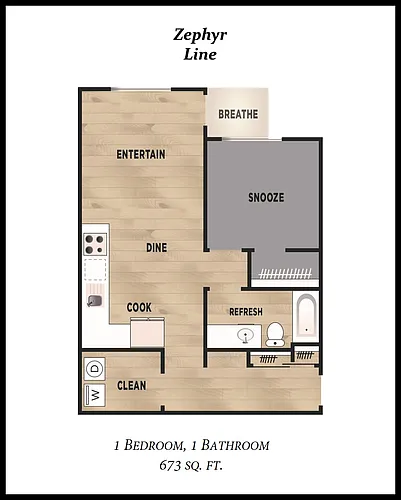 Floor plan 1X1