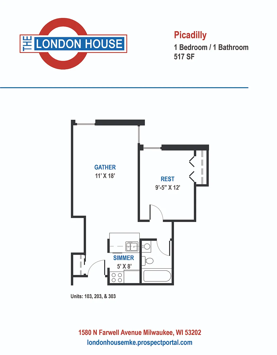 Floor plan Picadilly