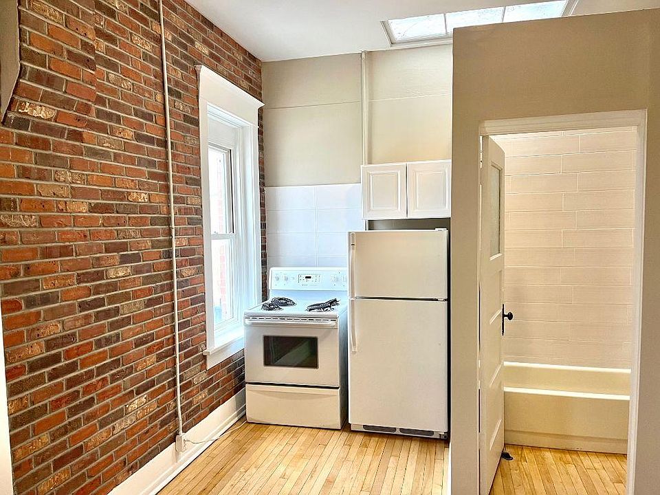 Brick exposed walls and newer appliances