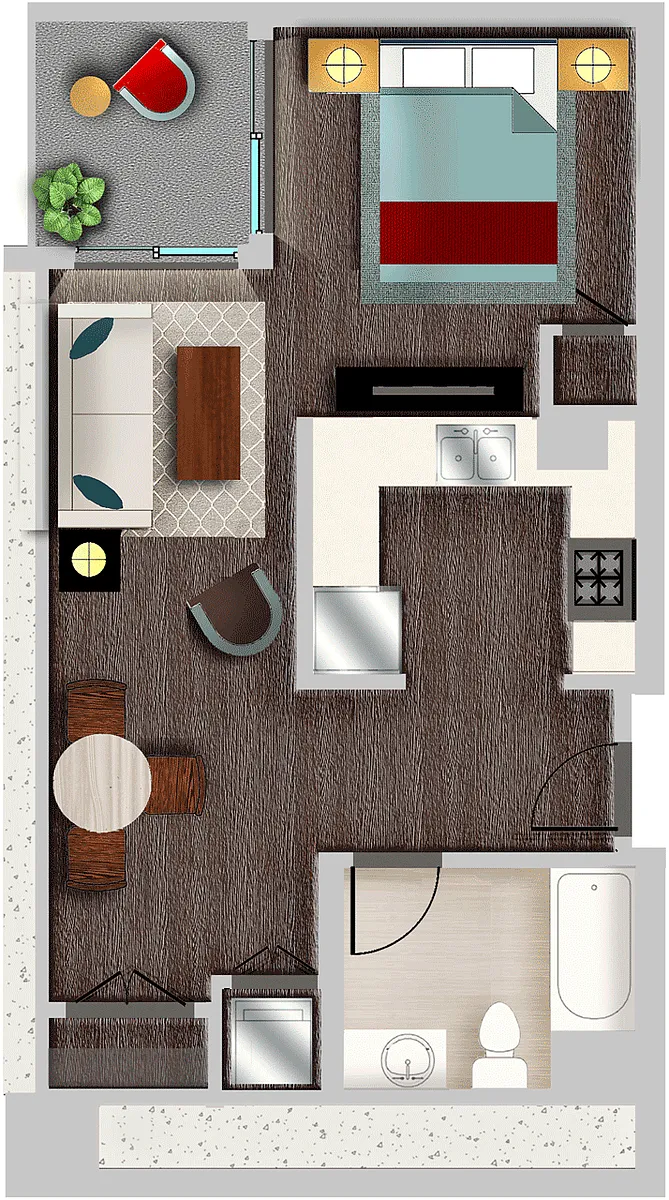 Floor plan A18