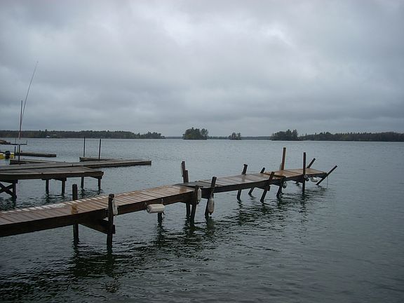 Dock in front of cottage