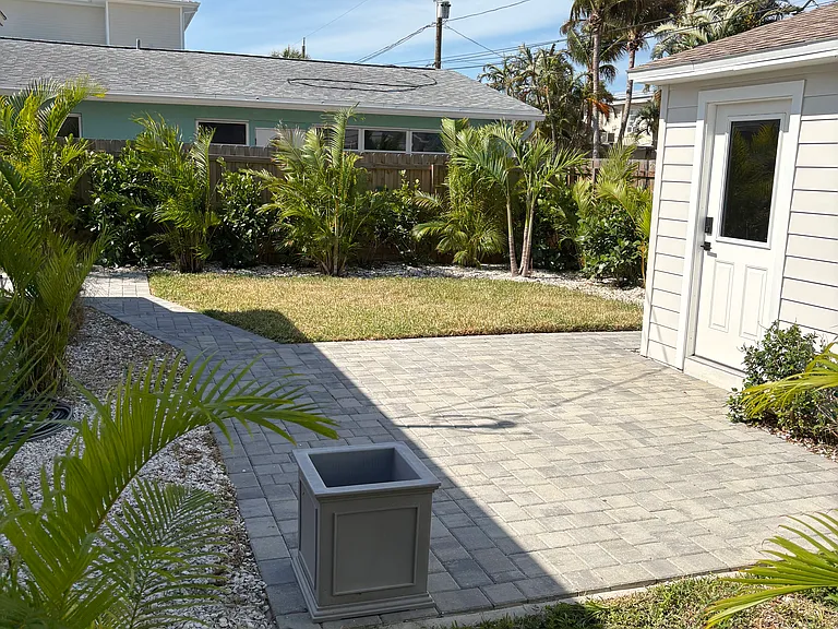 Rear patio
