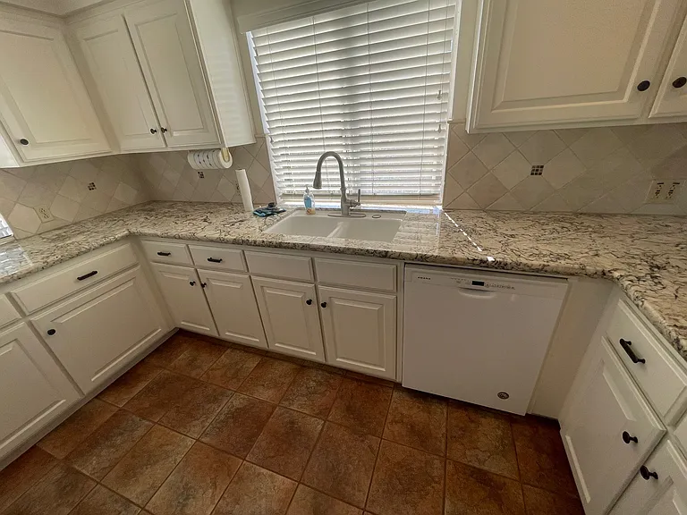 Plenty of custom cabinets.