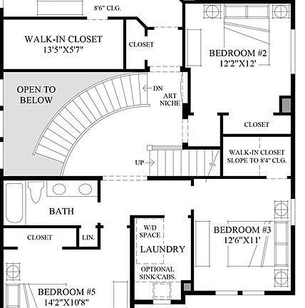 Optional Finished Loft Fifth Bedroom 2nd Floor