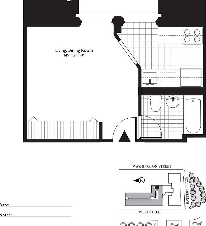 2nd image of 1 West St APT 2919