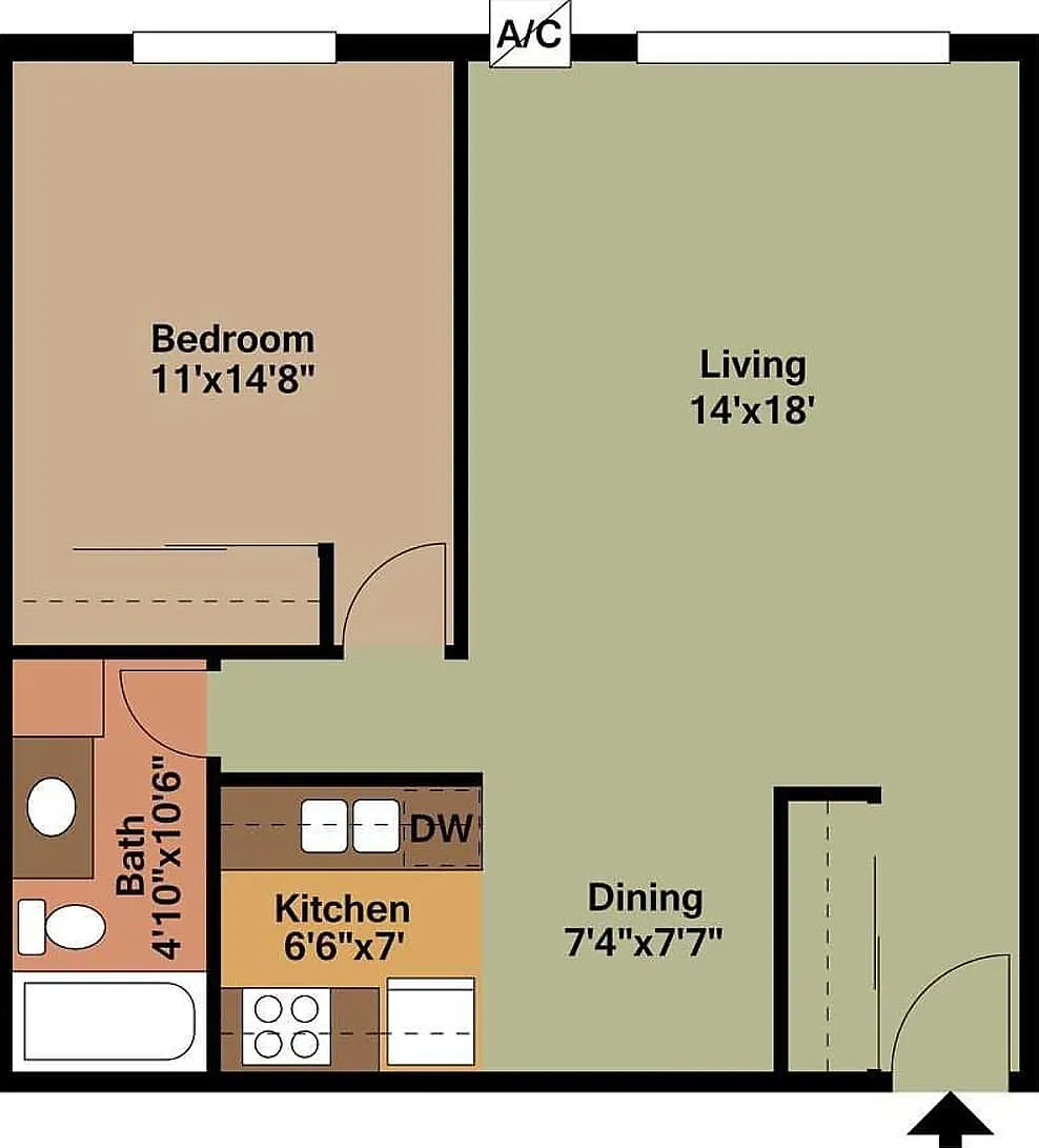 2 bed, 850 sqft, $1,495 — Photo 4