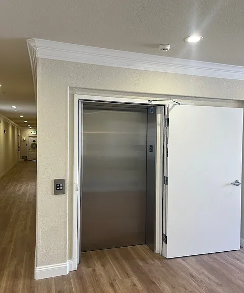 2nd floor lobby and elevator