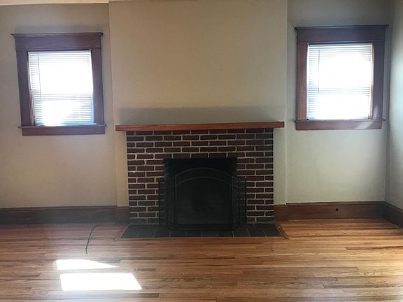 living room, decorative fireplace
