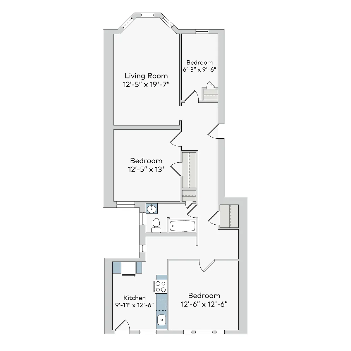 Floor plan van-2bd