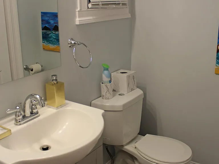 Powder room off the Dining Room on main floor