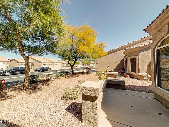 From Patio at entry -- the shaded side of the house.