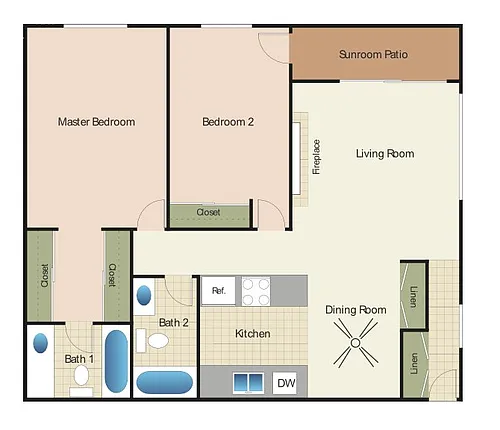 Floor plan 2X2