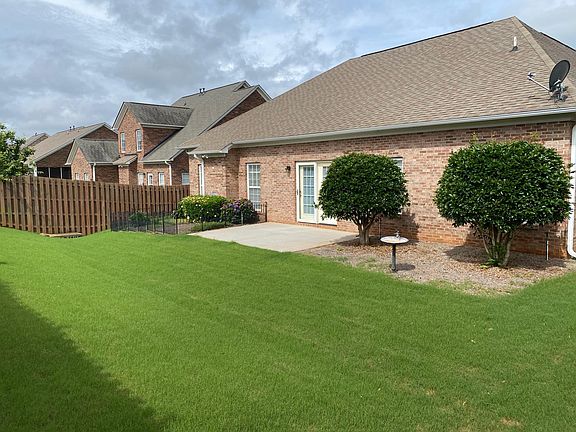 Backyard with privacy fence.