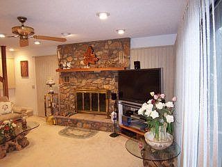 Living Area with Fireplace