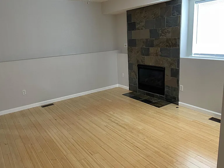 Living room with gas fireplace