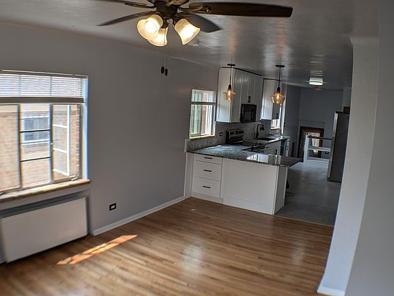 bright living/kitchen space