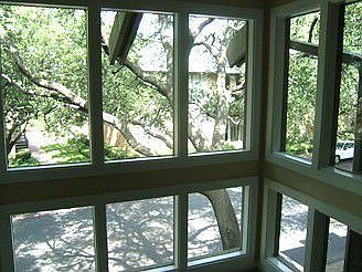 Bayed alcove with view of trees