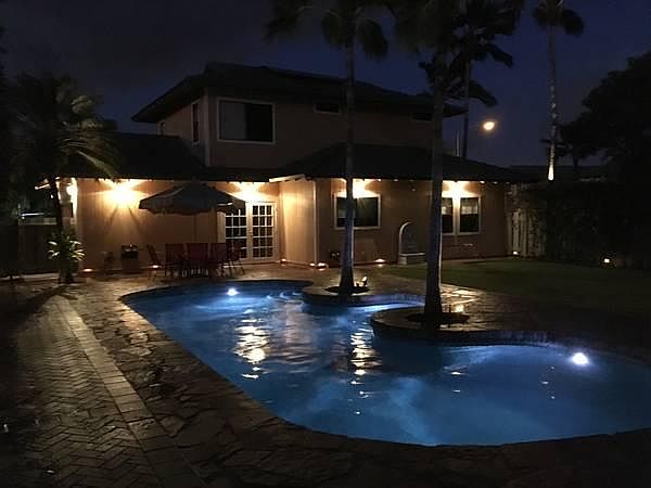 Swimming Pool Night Time